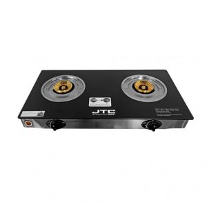 JTC Portable Double Burner Glass Top Gas Stove - GSSP-2GB203